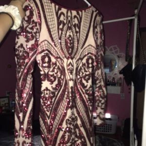 Burgundy homecoming dress